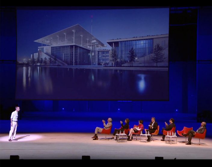 Yerolymbos participating in Renzo Piano’s presentation of SNFCC’s monograph Yerolymbos participating in Renzo Piano's presentation of SNFCC's monograph