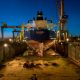 Repairing works of Seaborn vessel in a Constanza shipyard